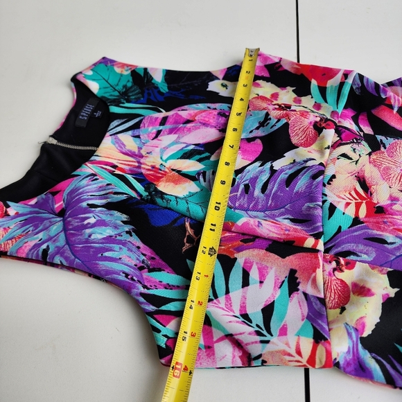 Spence Women's Floral Boho Sleeveless Floral Tropical Dress Stretch Zip Back 8 - Picture 7 of 11